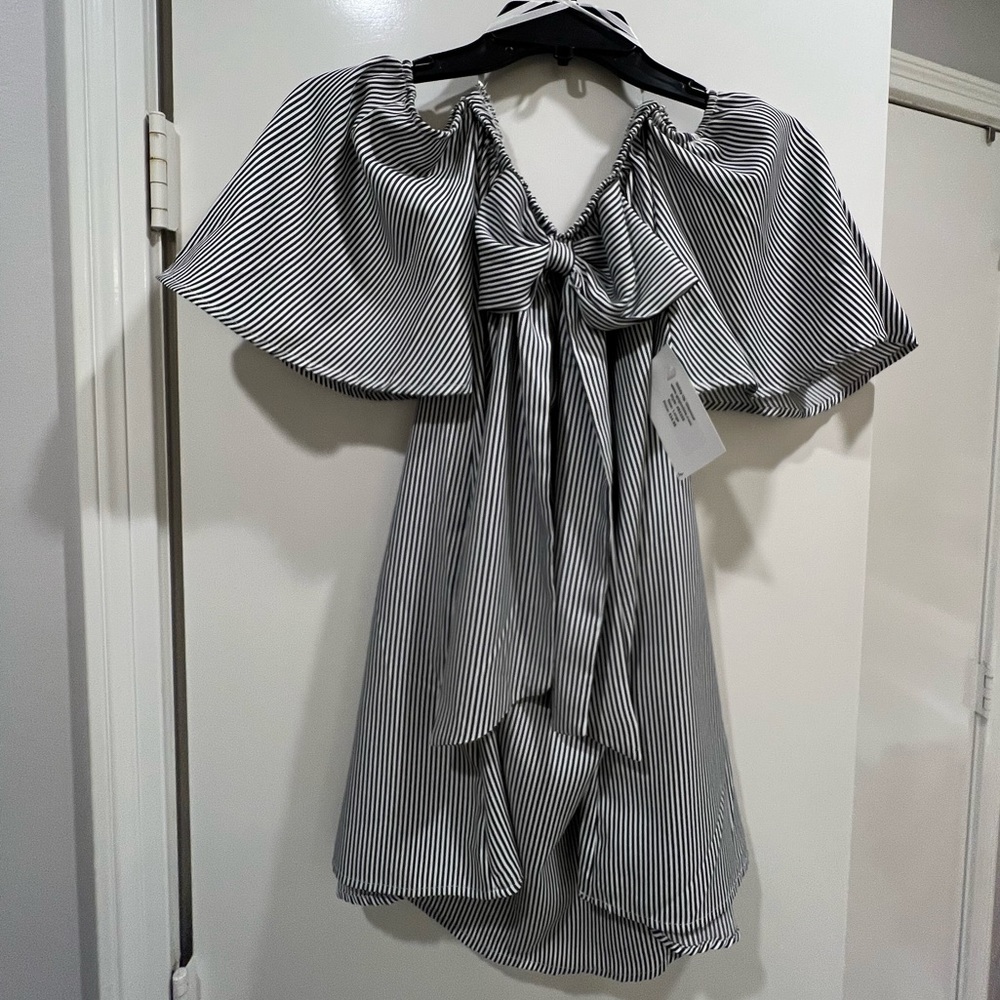 New with tags - off the shoulder bow top